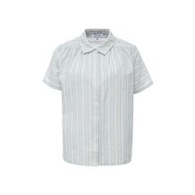 LOST INK  GATHERED SEAM STRIPE SHIRT