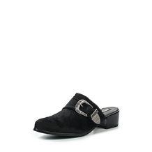 LOST INK  HONOR WESTERN BUCKLE MULE FLAT SHOE