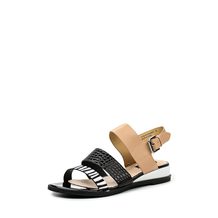 LOST INK  NADILA SPORTS WEDGE FLAT SANDAL- MULTI