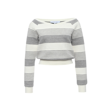 LOST INK  TEXTURED STRIPE SWEAT