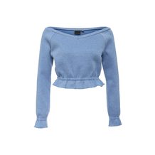 LOST INK  FRILL TRIM BARDOT SWEAT