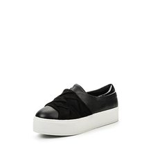 LOST INK  LUST TWIST DETAIL WEDGE SLIP ON PLIMSOLL