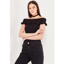 LOST INK  OVERSIZED PLEAT BARDOT