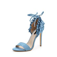 LOST INK  MADDIE FRILLED DETAIL HEELED SANDAL