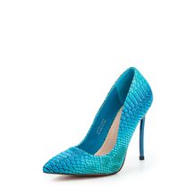 LOST INK  FABIO TEXTURED METAL HEEL COURT