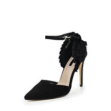 LOST INK  FOXY RUFFLE TRIM COURT SHOE