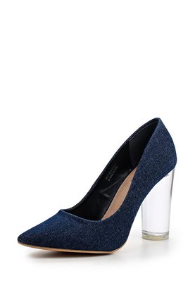 LOST INK  FRANKIE PERSPEX HEEL COURT SHOE