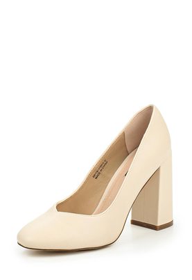 LOST INK  FREDA FLARED BLOCK HEEL COURT