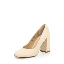 LOST INK  FREDA FLARED BLOCK HEEL COURT