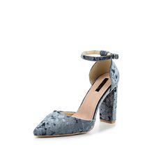 LOST INK  FAWN ANKLE STRAP VELVET COURT