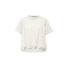 LOST INK  S) PLEAT TUCKED CROP TEE