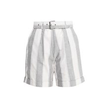 LOST INK  LINEN STRIPE SHORT