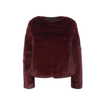 LOST INK  CROPPED FUR JACKET