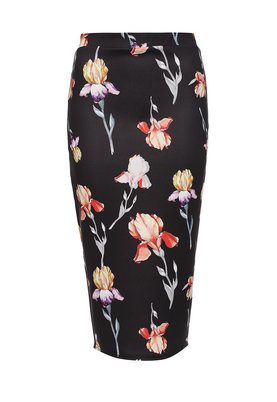 LOST INK  PRINTED PENCIL SKIRT