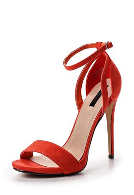 LOST INK  RAULA HIGH HEEL MINIMAL SANDAL - CORAL