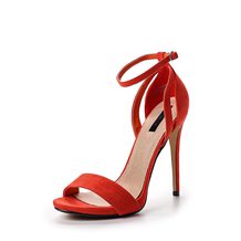 LOST INK  RAULA HIGH HEEL MINIMAL SANDAL - CORAL