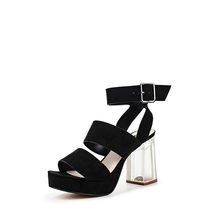 LOST INK  MIMI PERSPEX PLATFORM HEELED SANDAL