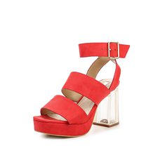 LOST INK  MIMI PERSPEX PLATFORM HEELED SANDAL