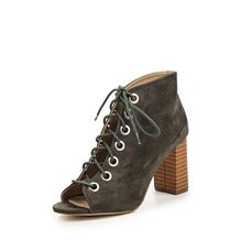 LOST INK  BETTY EYELET DETAIL PEEPTOE BOOT