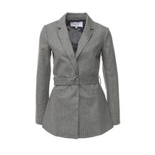 LOST INK  GREY PINSTRIPE BLAZER