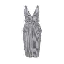 LOST INK  ADIA STRIPE PAPERBAG WAIST DRESS