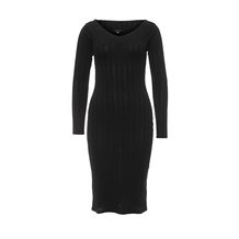 LOST INK  WANDA KNITTED RIB DRESS