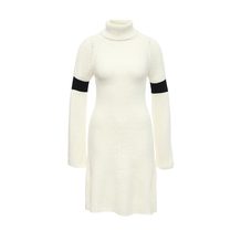 LOST INK  THE STRIPE SLEEVE ROLL NECK DRESS