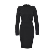 LOST INK  PHADERA FRILL FRONT BODYCON