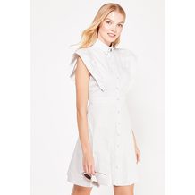 LOST INK  FRILL SHOULDER SHIRT DRESS