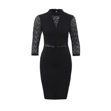 LOST INK  WAIF PONTI AND LACE BODYCON