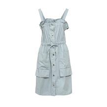 LOST INK   PIKA TIE WAIST DENIM DRESS